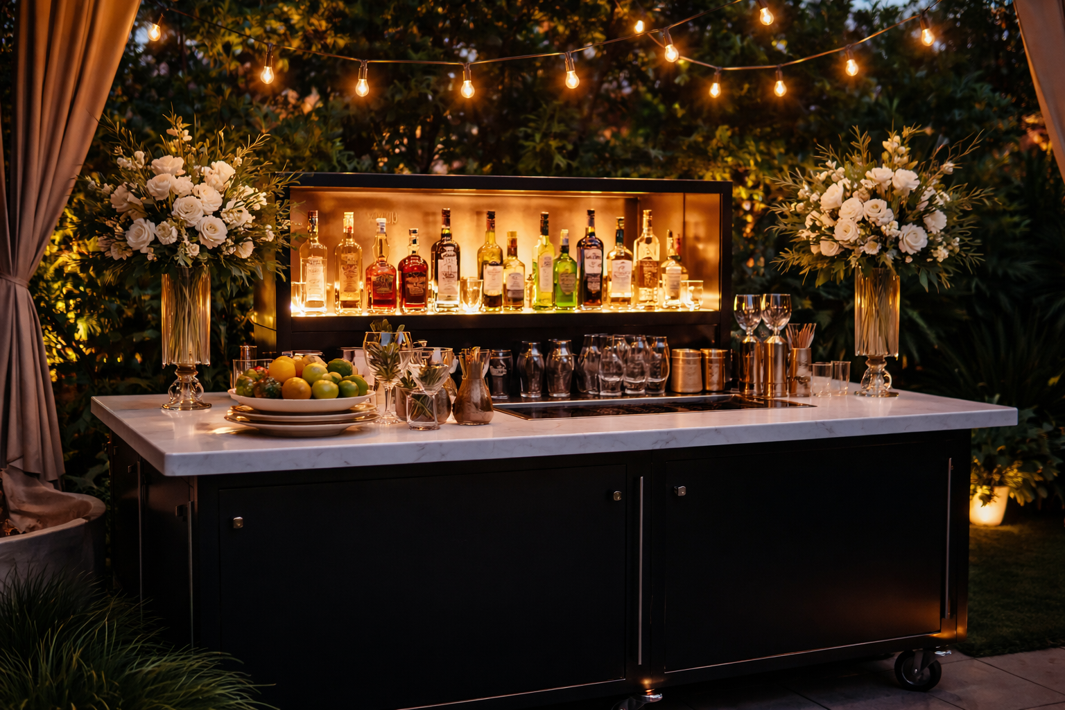 Luxury bar setup